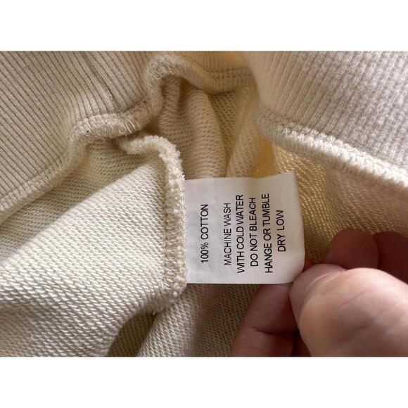 Bohme Graphic Crewneck Pullover Sweatshirt Ivory Cotton Women’s size Large - Picture 7 of 9